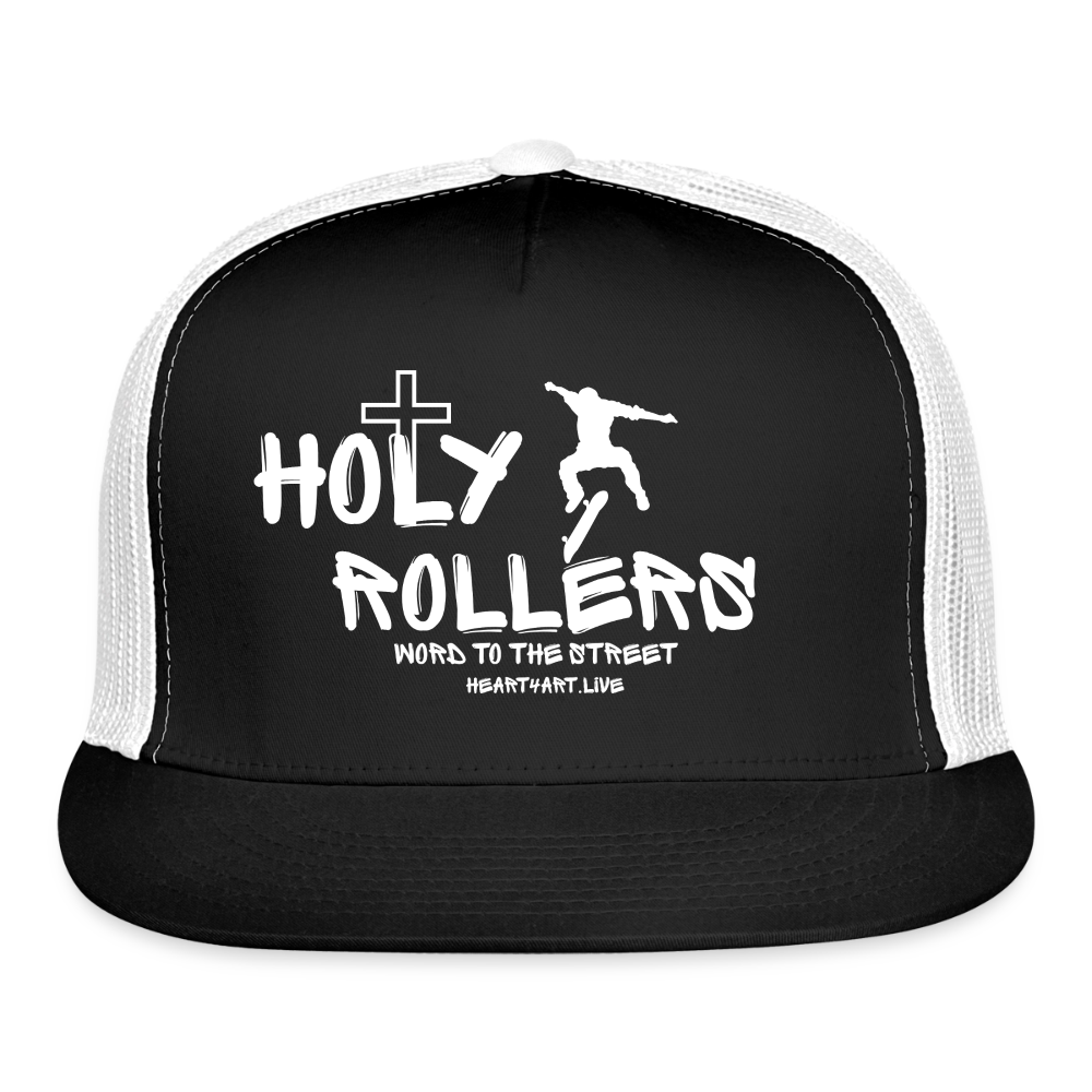 Holy Rollers Skater 🛹 Trucker Hat - black/white