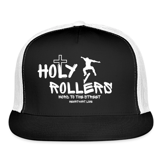 Holy Rollers Skater 🛹 Trucker Hat - black/white