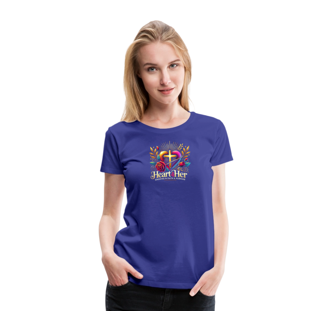 Heart4Her Women’s Premium T-Shirt - royal blue