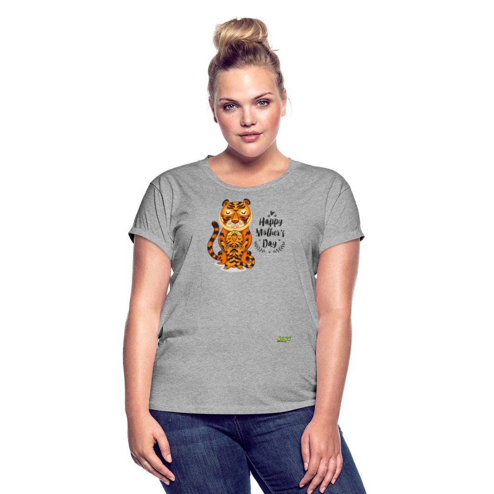 Happy Mother's Day- Tiger (Women's Relaxed Fit T-Shirt) - heather gray