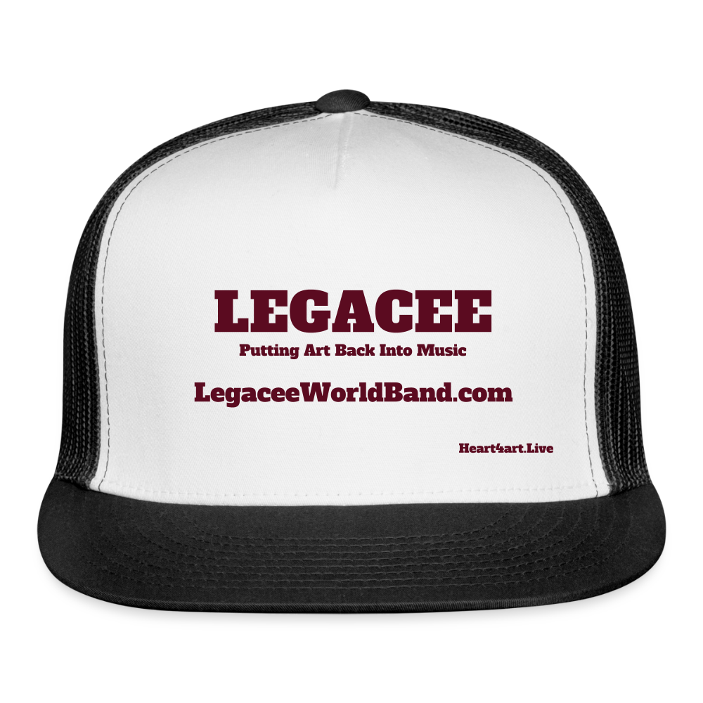 LEGACEE Trucker Hat - white/black