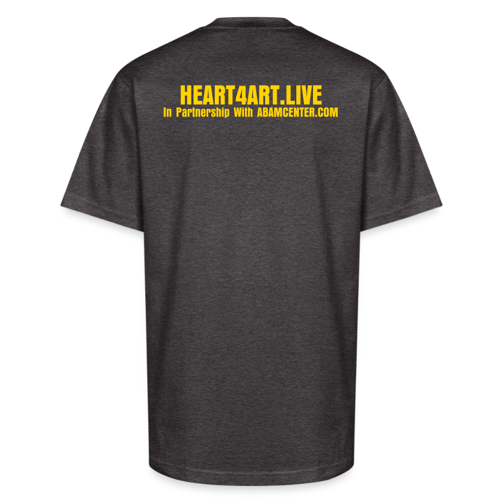 Vegetation Interpretation Unisex Oversized Heavyweight T-Shirt - charcoal grey