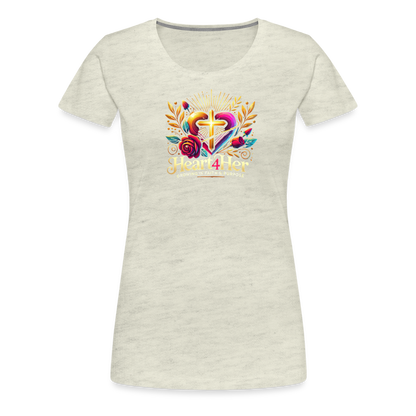 Heart4Her Women’s Premium T-Shirt - heather oatmeal