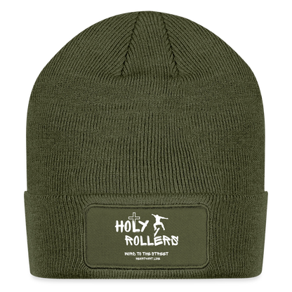 HOLY ROLLERS SKATER 🛹Patch Beanie - olive