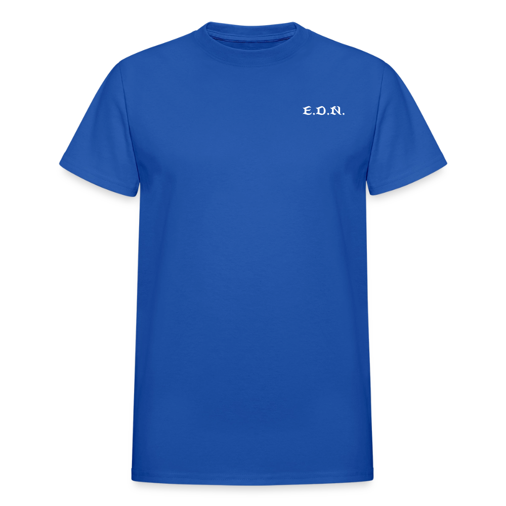 ADAM AND EVE (GENESIS CHAPTERS 1-3 COMIC STYLE ildan Ultra Cotton Adult T-Shirt - royal blue