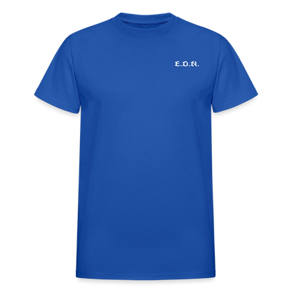 ADAM AND EVE (GENESIS CHAPTERS 1-3 COMIC STYLE ildan Ultra Cotton Adult T-Shirt - royal blue