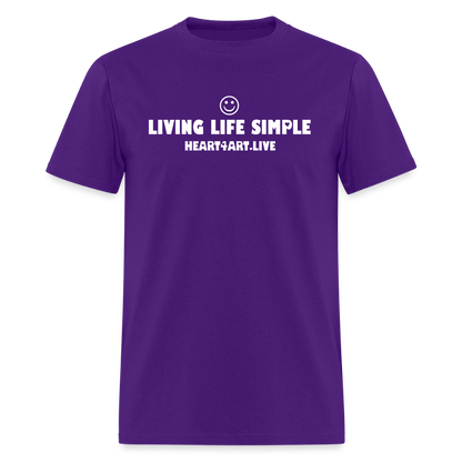 LIVING LIFE SIMPLE SPREAD LOVE Unisex Classic T-Shirt - purple