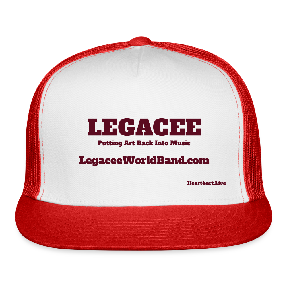 LEGACEE Trucker Hat - white/red