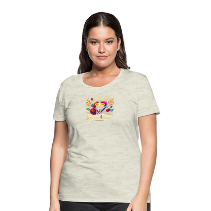 Heart4Her Women’s Premium T-Shirt - heather oatmeal