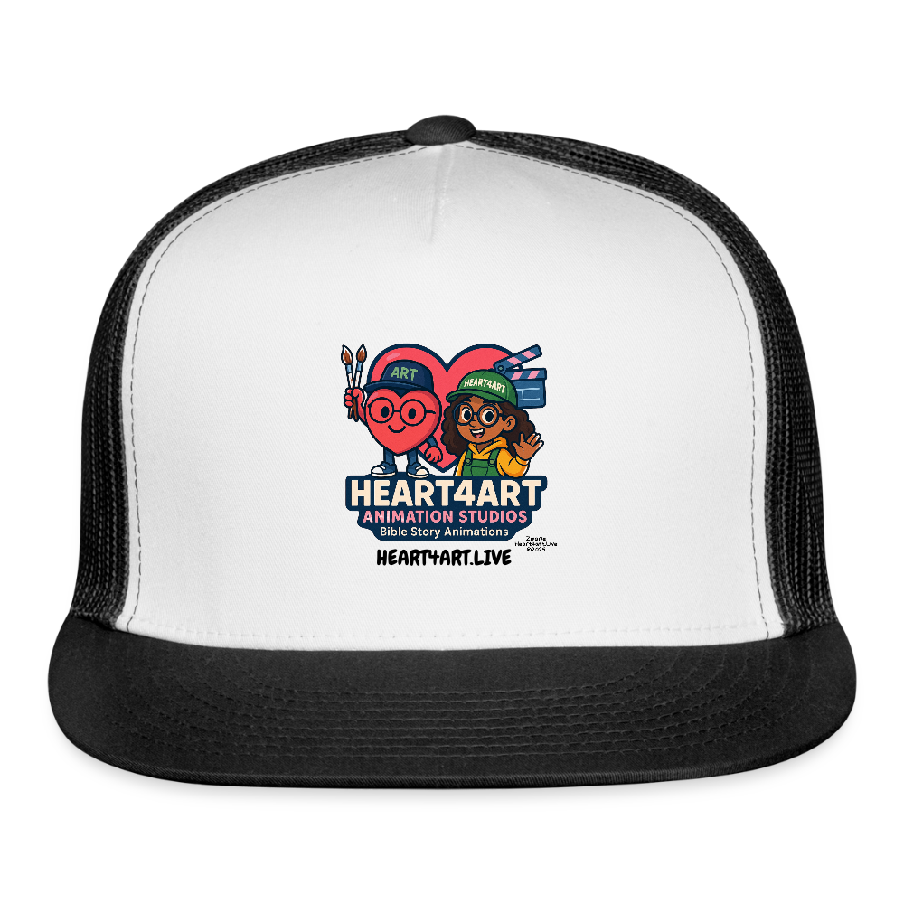 HEART4ART ANIMATION STUDIOS Trucker Hat - white/black