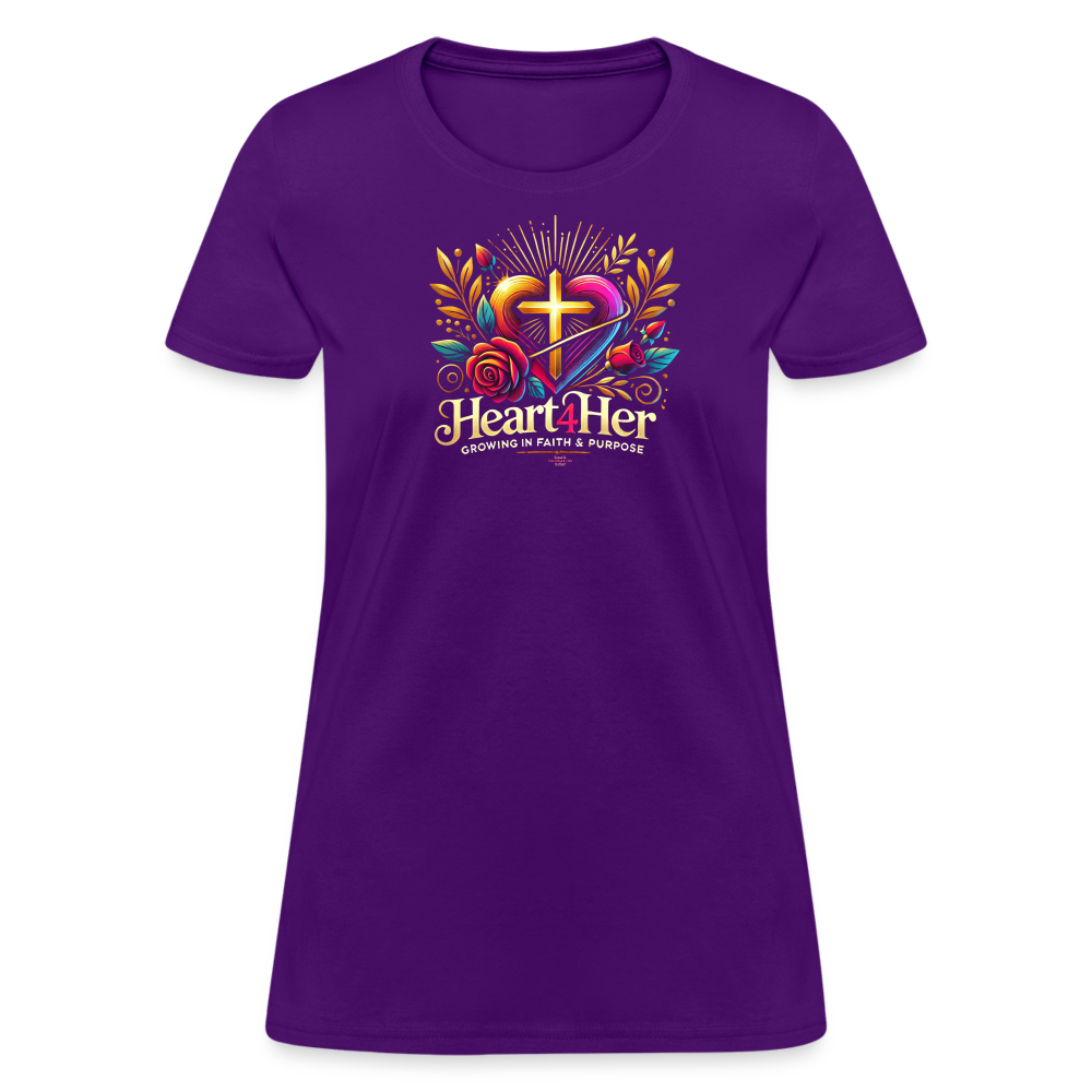 Heart4Her Women's T-Shirt - purple