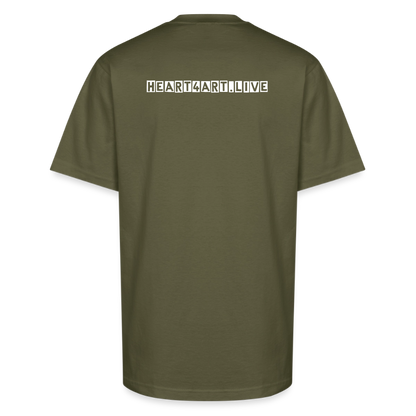 DJ ZMARIE "THE DANCING DJ" Unisex Oversized Heavyweight T-Shirt - classic olive