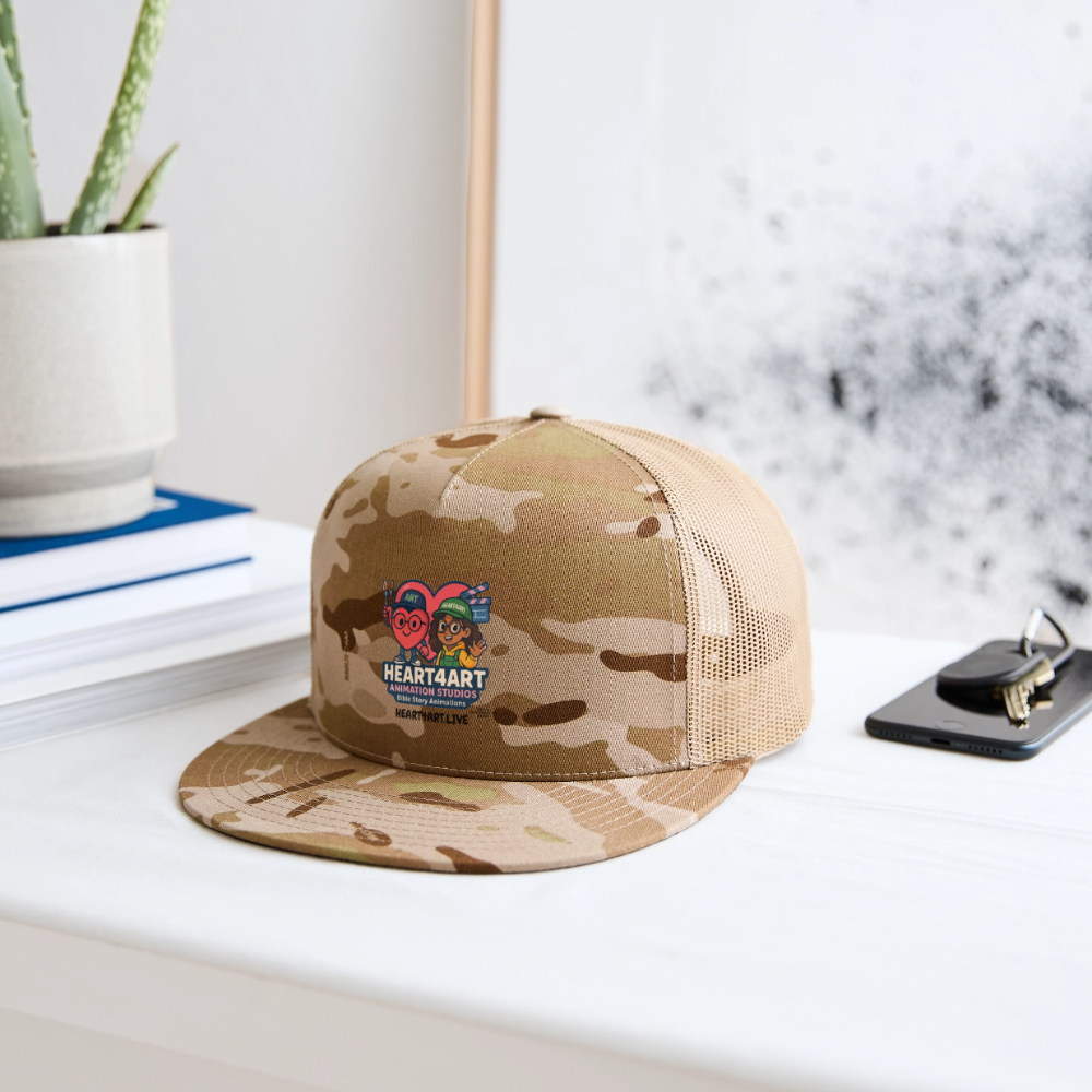 HEART4ART ANIMATION STUDIOS Trucker Hat - MultiCam\tan