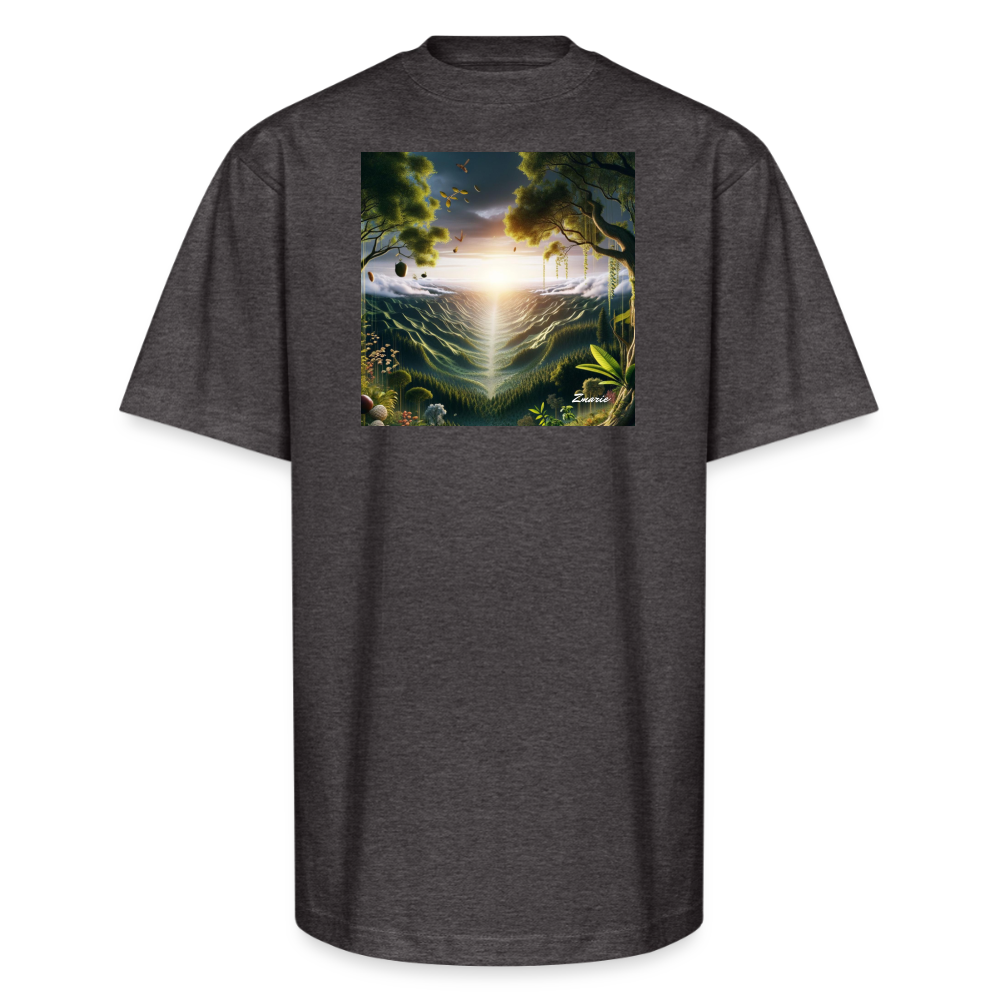 Vegetation Interpretation Unisex Oversized Heavyweight T-Shirt - charcoal grey