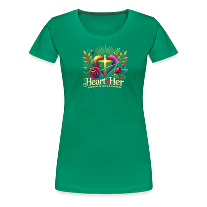 Heart4Her Women’s Premium T-Shirt - kelly green