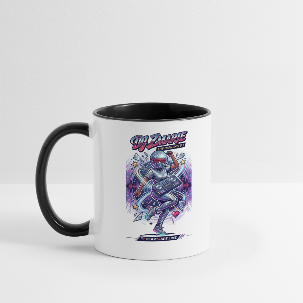 DJ ZMARIE "THE DANCING DJ" Multi-Color Mug - white/black