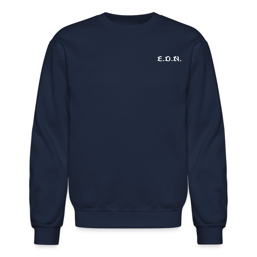 Word to the Street Bible Anime Series Crewneck Sweatshirt - navy