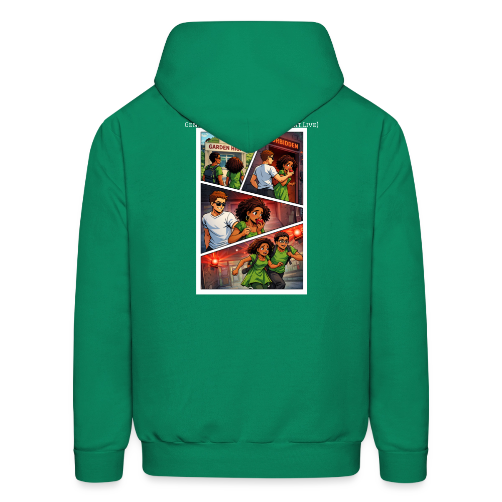 WORD TO THE STREET BIBLE ANIME Men's Hoodie - kelly green