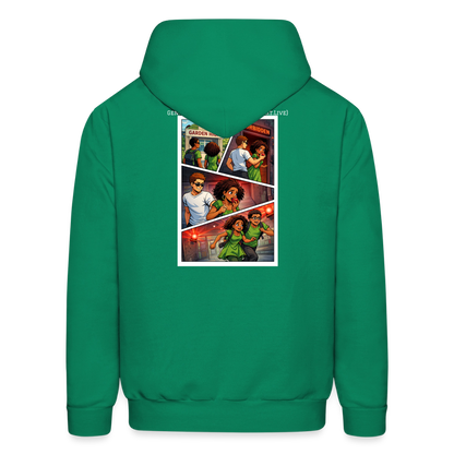WORD TO THE STREET BIBLE ANIME Men's Hoodie - kelly green