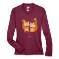 GIVE THANKS Ladies' Zone Performance Long-Sleeve T-Shirt - maroon 