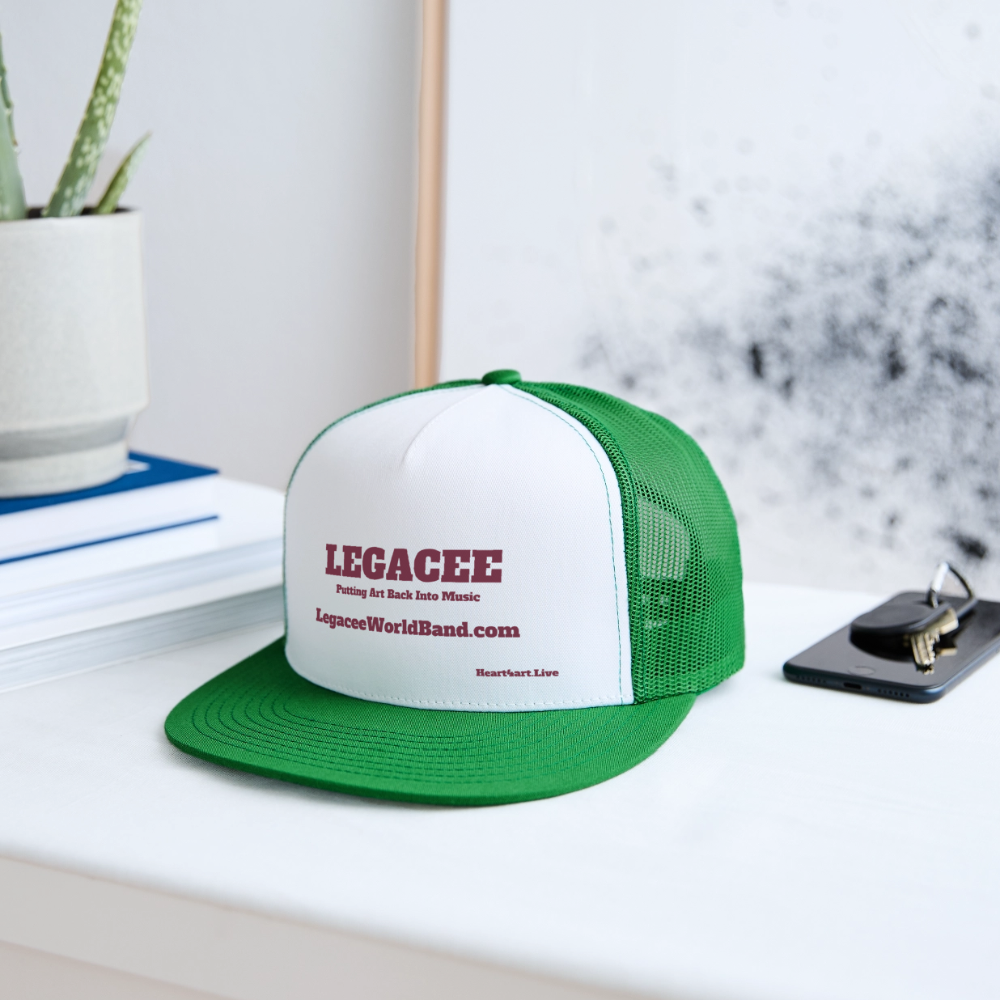 LEGACEE Trucker Hat - white/kelly green