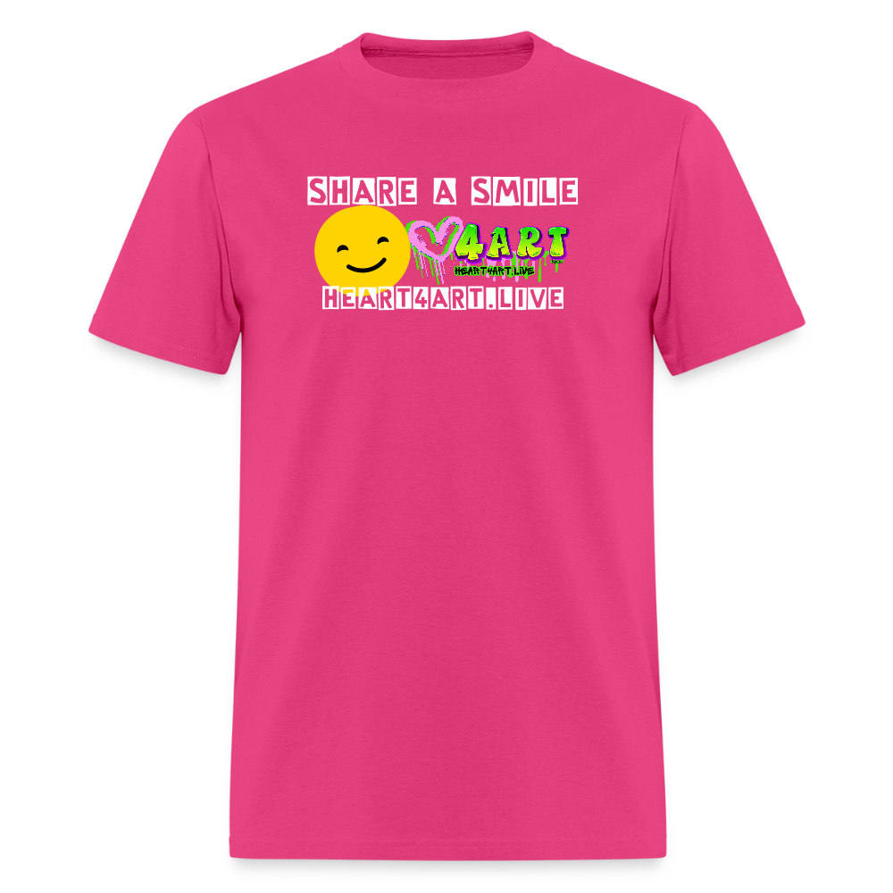 SHARE A SMILE Unisex Classic T-Shirt - fuchsia