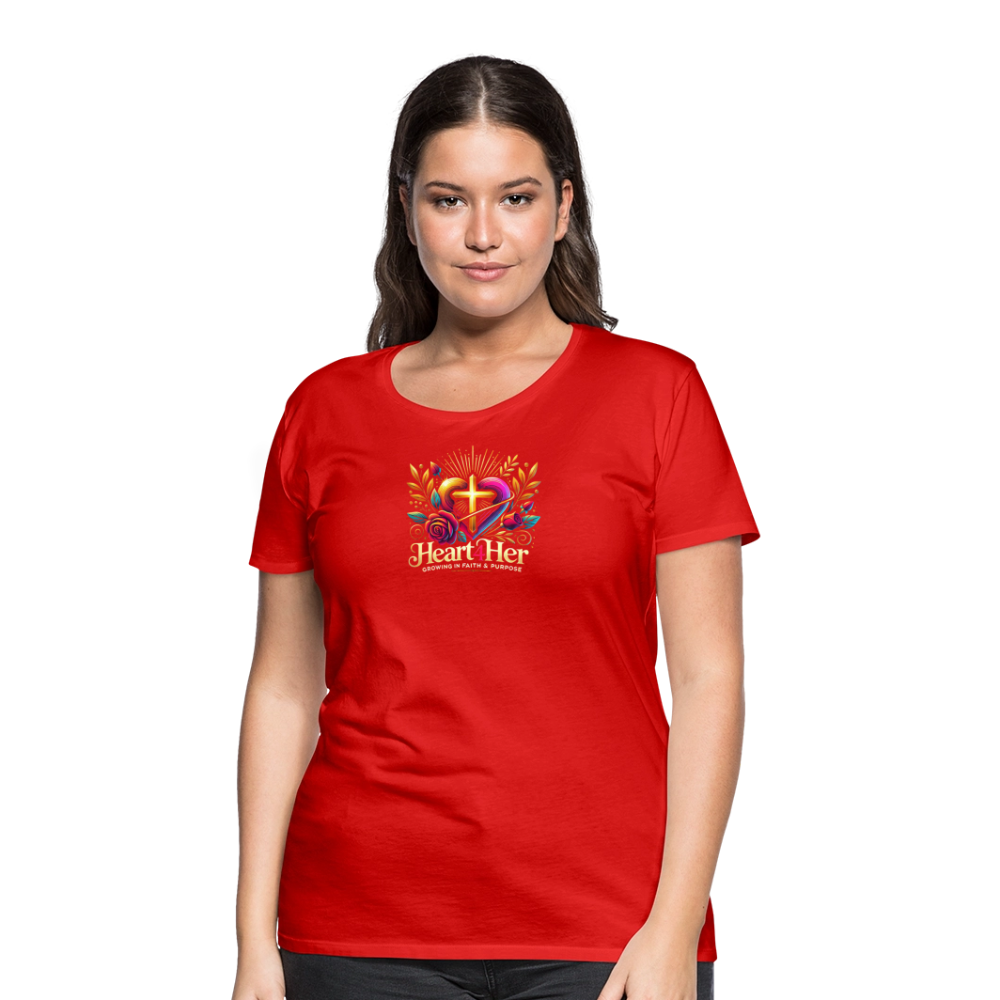 Heart4Her Women’s Premium T-Shirt - red
