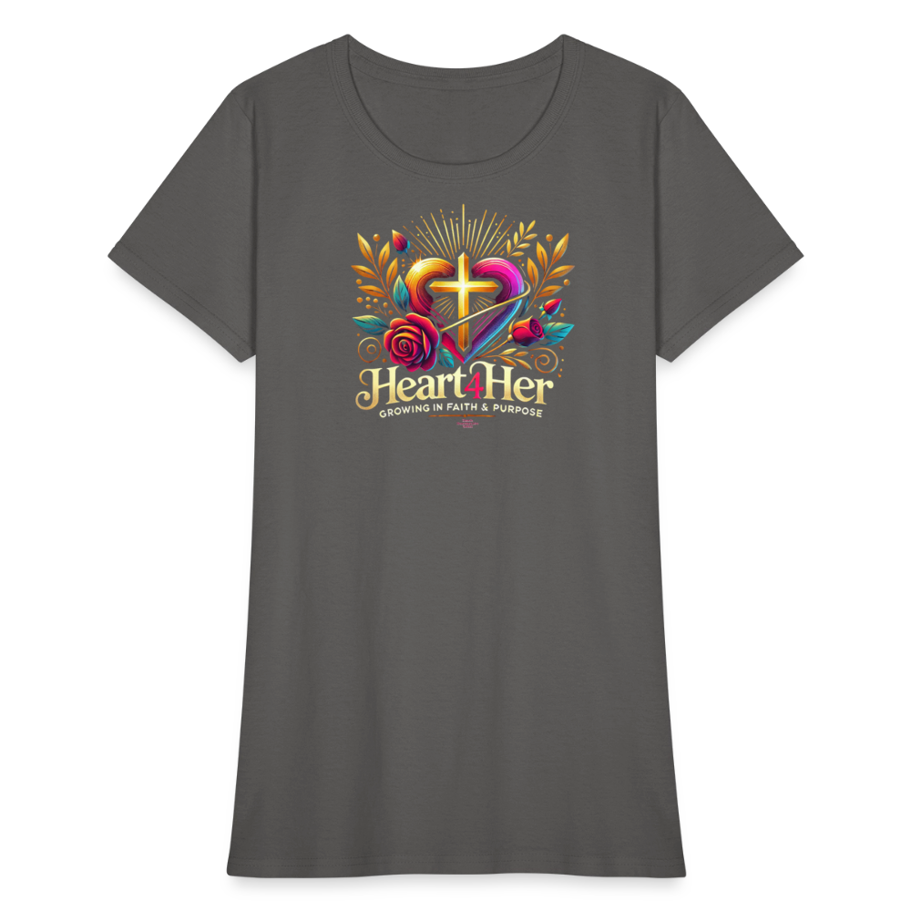 Heart4Her Women's T-Shirt - charcoal