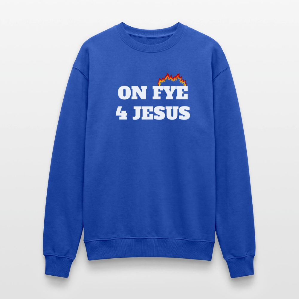 ON FYE 4 JESUS Crewneck Sweatshirt - royal blue