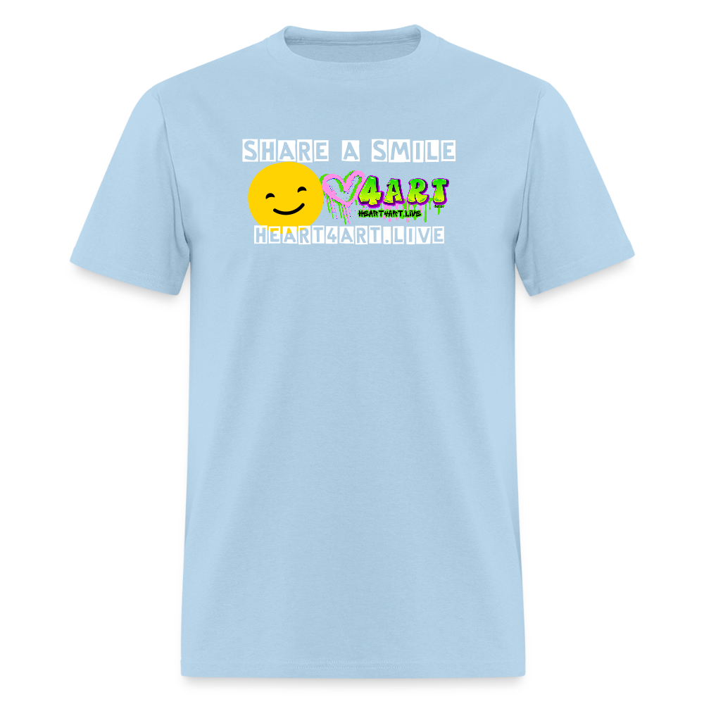 SHARE A SMILE Unisex Classic T-Shirt - powder blue
