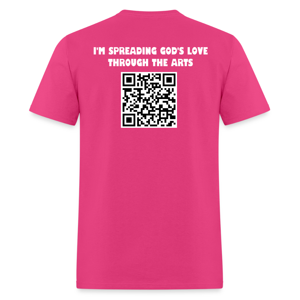 KINGDOM CREATIVE SPREAD LOVE Unisex Classic T-Shirt - fuchsia