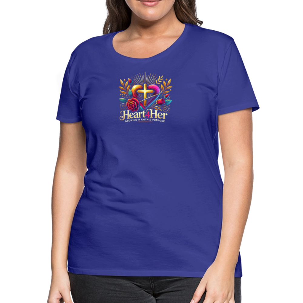Heart4Her Women’s Premium T-Shirt - royal blue