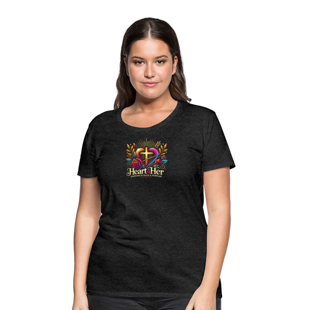 Heart4Her Women’s Premium T-Shirt - charcoal grey