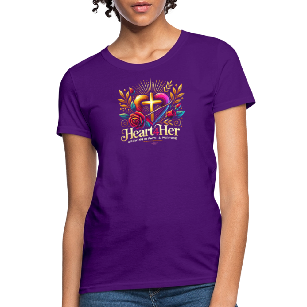 Heart4Her Women's T-Shirt - purple