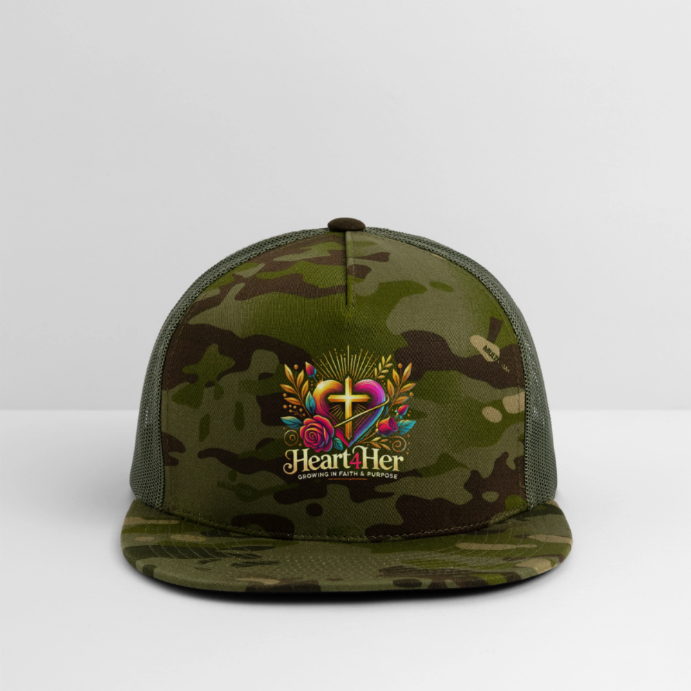 Heart4Her Trucker Hat - MultiCam\green