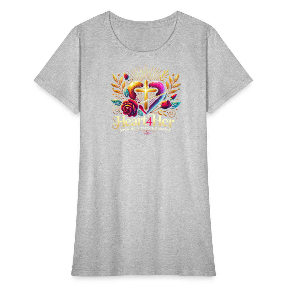 Heart4Her Women's T-Shirt - heather gray