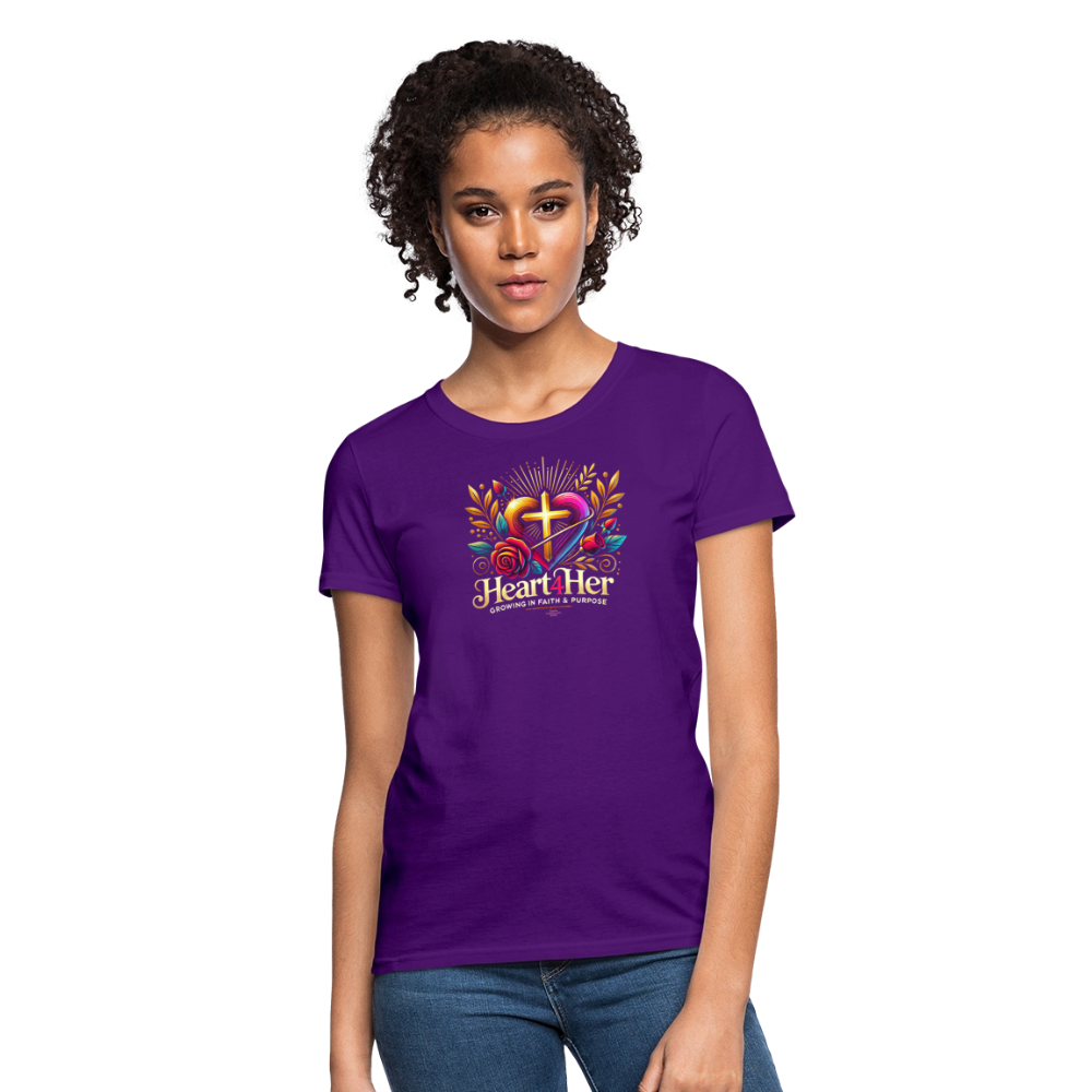 Heart4Her Women's T-Shirt - purple