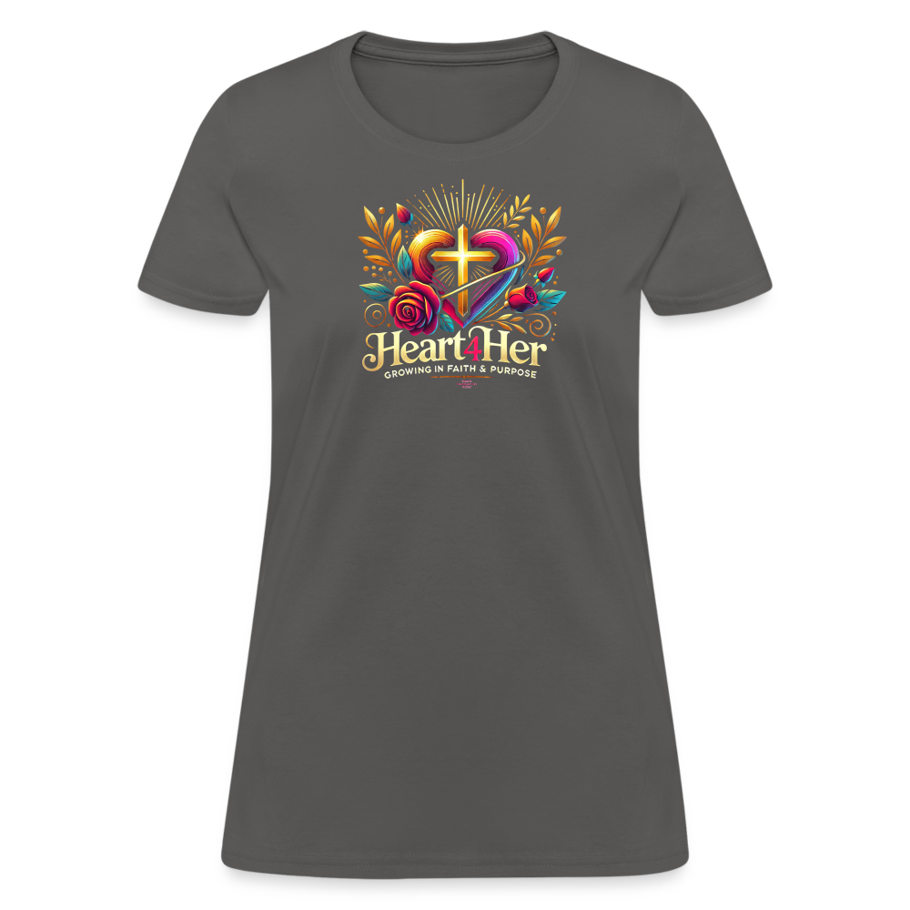 Heart4Her Women's T-Shirt - charcoal