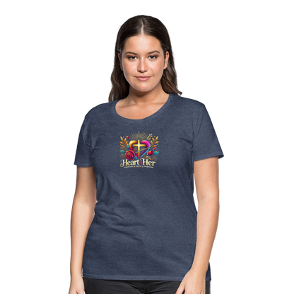 Heart4Her Women’s Premium T-Shirt - heather blue