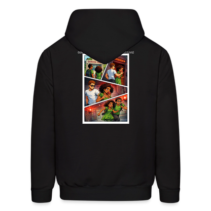 WORD TO THE STREET BIBLE ANIME Men's Hoodie - black