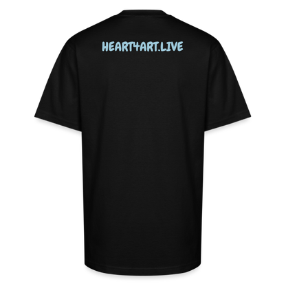 WORD TO THE STREET Unisex Oversized Heavyweight T-Shirt - black