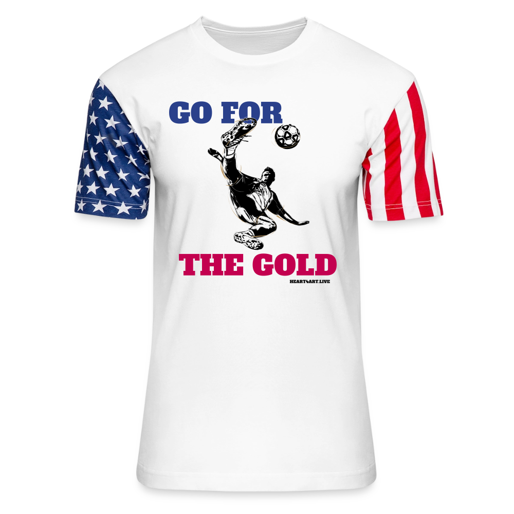 GO FOR THE GOLD Unisex T-Shirt | LAT Code Five™ 3976 - white