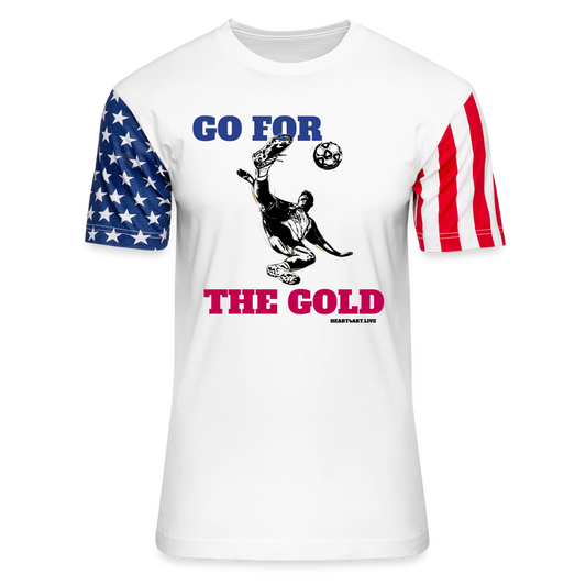 GO FOR THE GOLD Unisex T-Shirt | LAT Code Five™ 3976 - white