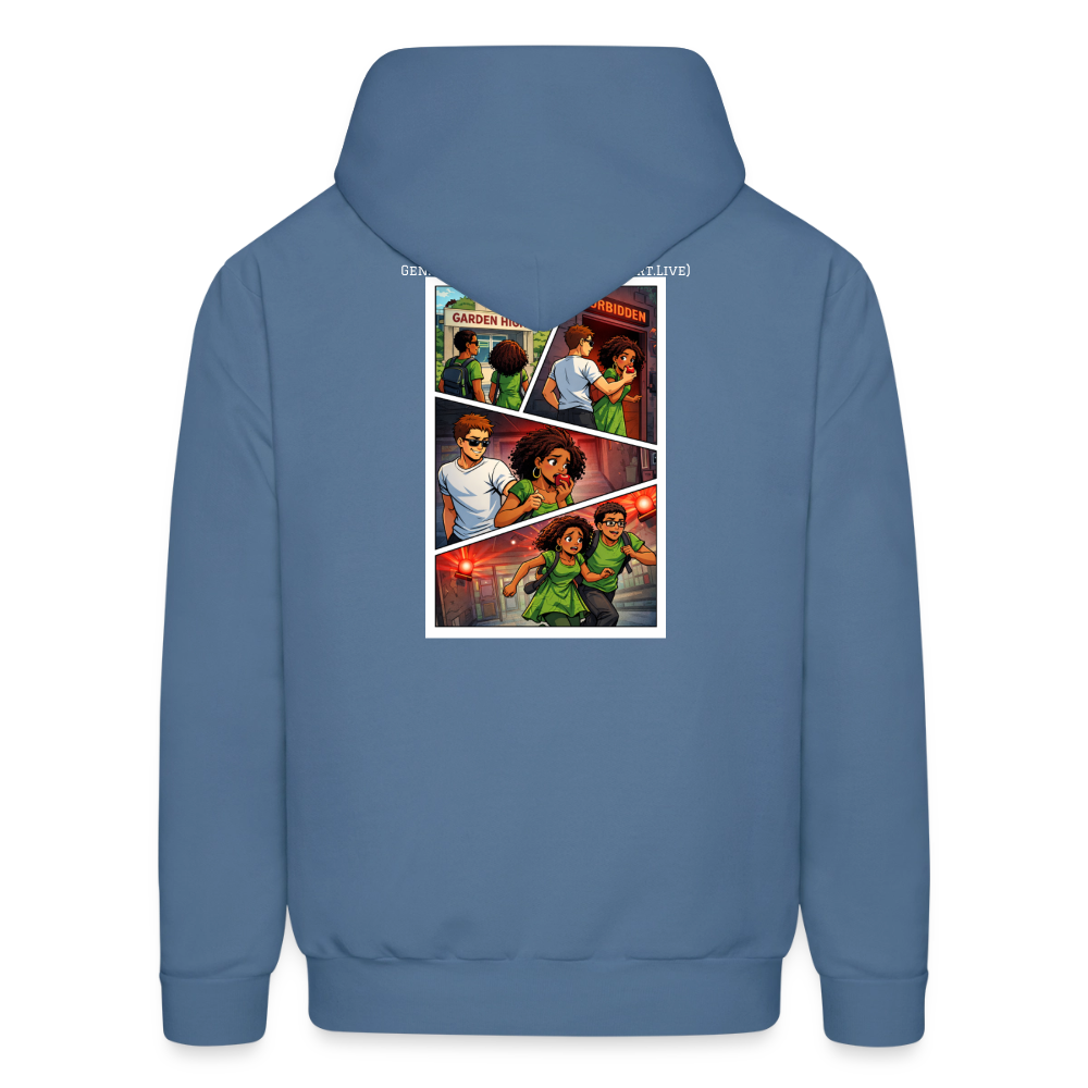 WORD TO THE STREET BIBLE ANIME Men's Hoodie - denim blue