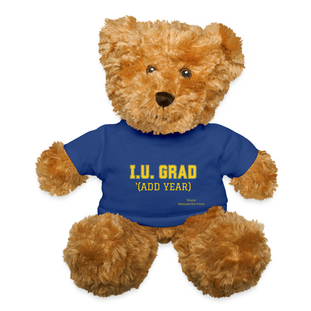 Interfaith University Customizable Teddy Bear - royal blue