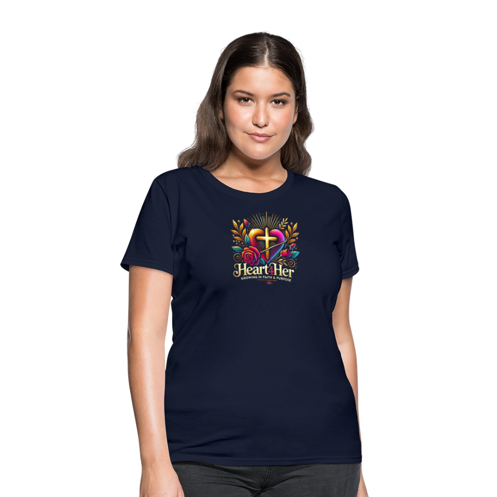 Heart4Her Women's T-Shirt - navy