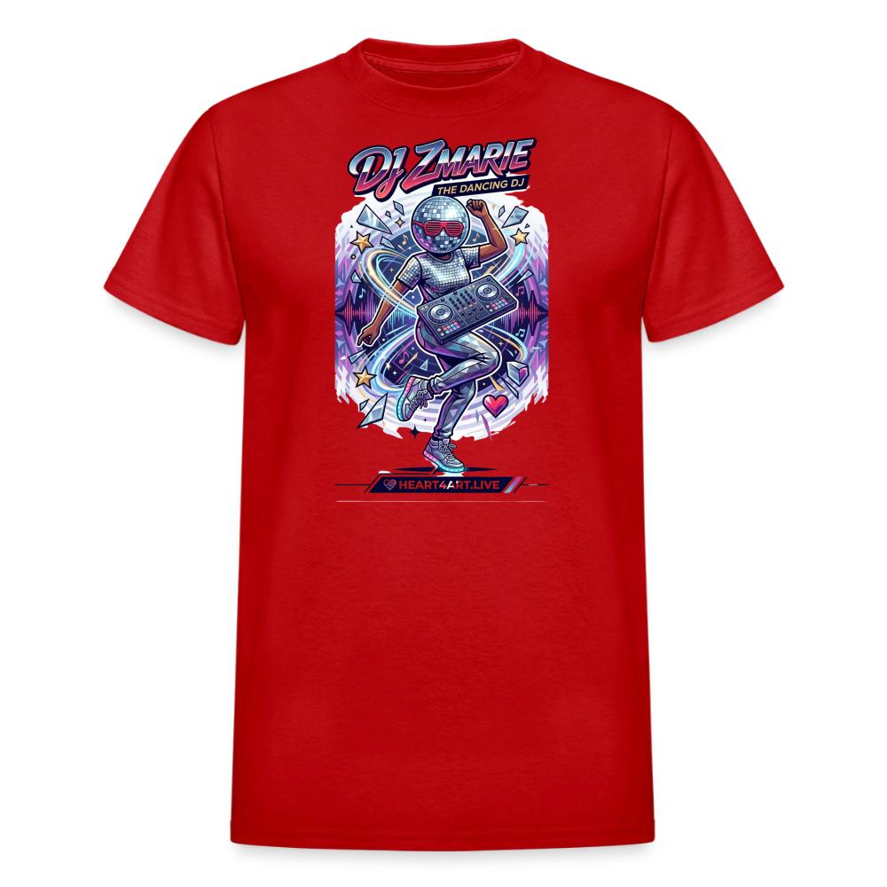DJ ZMARIE "THE DANCING DJ" TM Gildan Ultra Cotton Adult T-Shirt - red