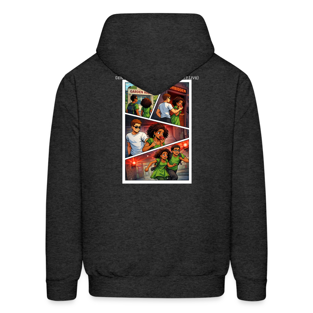 WORD TO THE STREET BIBLE ANIME Men's Hoodie - charcoal grey