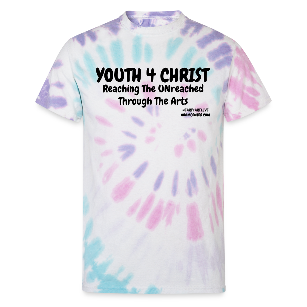 YOUTH 4 CHRIST Unisex Tie Dye T-Shirt - Pastel Spiral