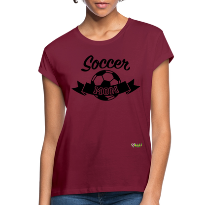 Soccer Mom Women's Relaxed Fit T-Shirt - burgundy